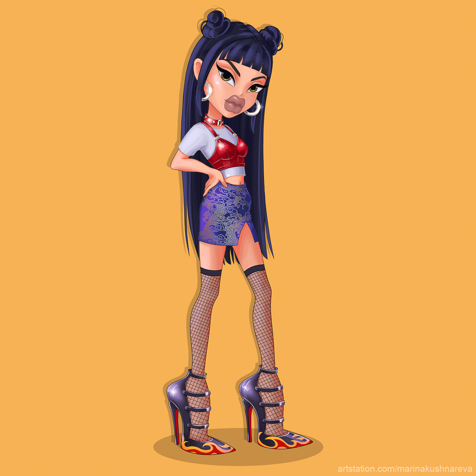 Marina Kushnareva Bratz 2018 Jade Fan Art This bratz main character list includes pictures of bratz characters and features useful character information like the names of actors or actresses who play the characters. bratz 2018 jade fan art