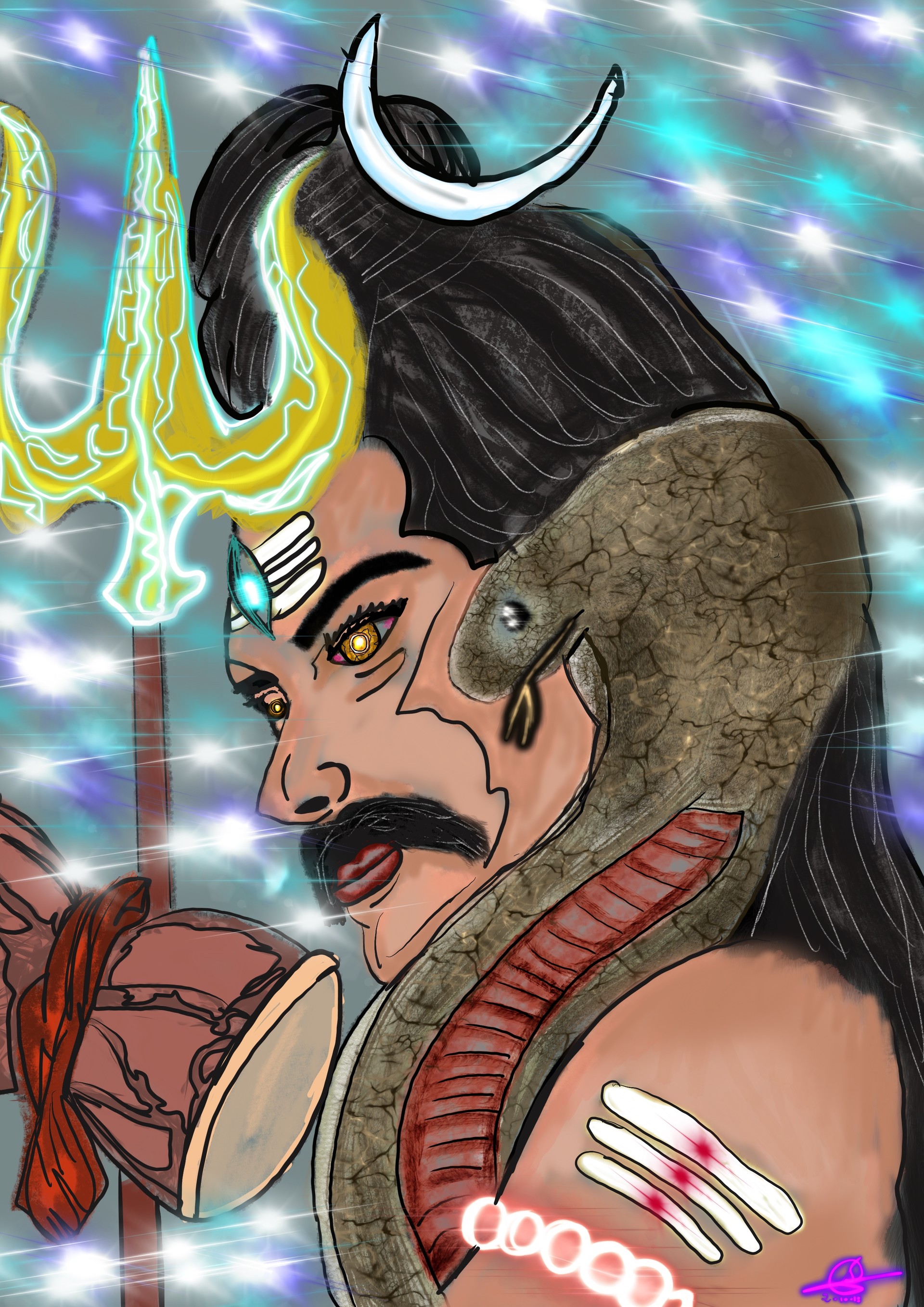 Knowledge Yogi Shiva Rudra Pose I want to see this legendary blades from devil may cry 3 in devil may cry 5. knowledge yogi