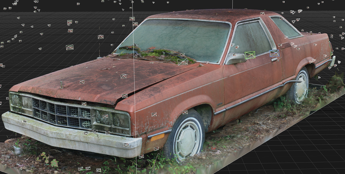 Artstation Photogrammetry Abandoned Car In Forest Jonathan Bogart