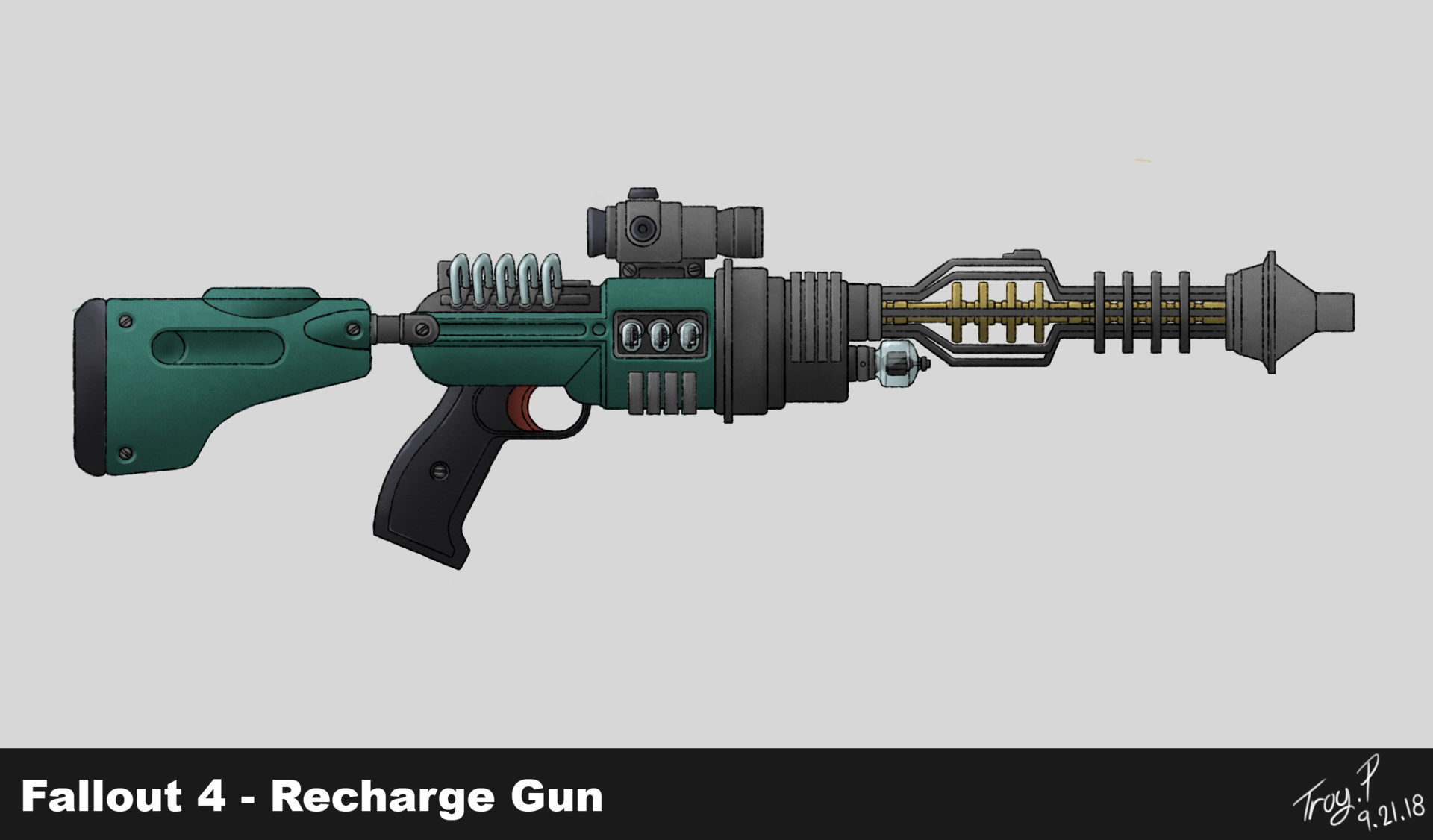 Artstation Modding Fallout Recharger Gun Troy Pearson