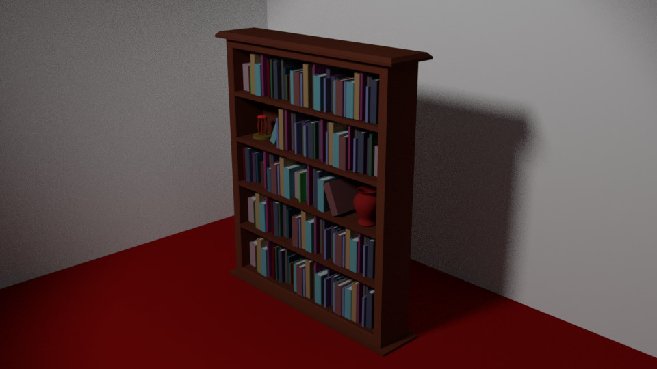 ArtStation - Book Case and Books