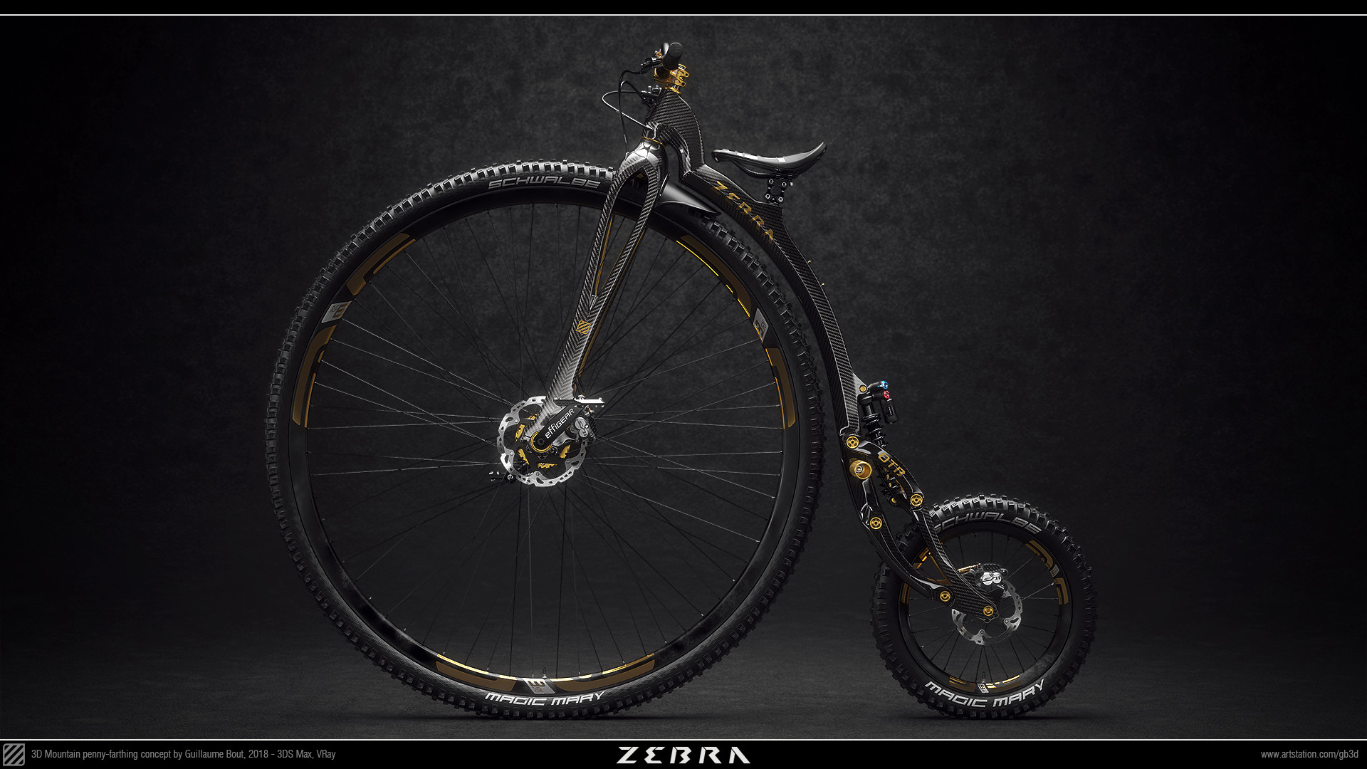 carbon penny farthing