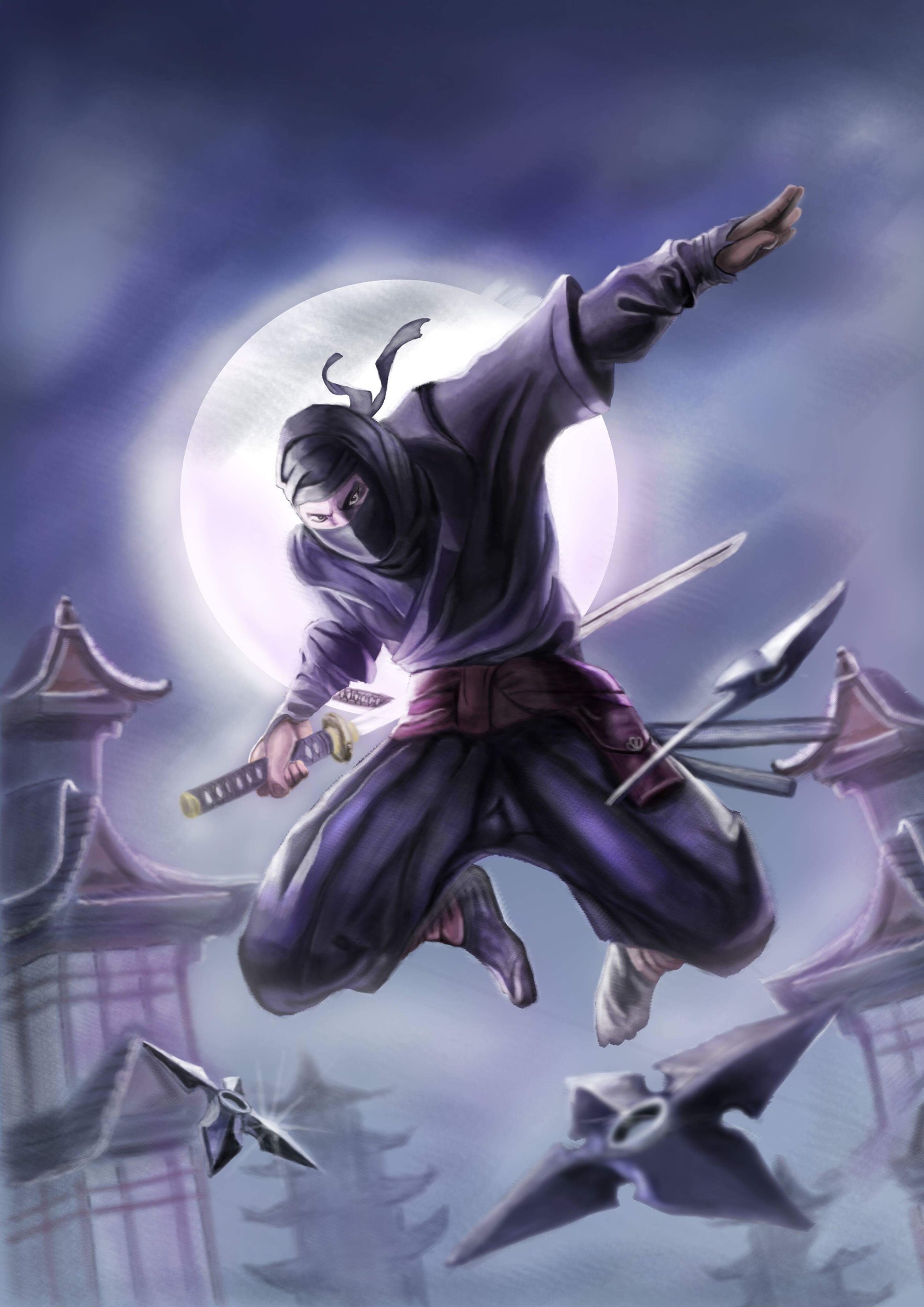 ArtStation - Ninja/japanese Culture, Saran Kulab
