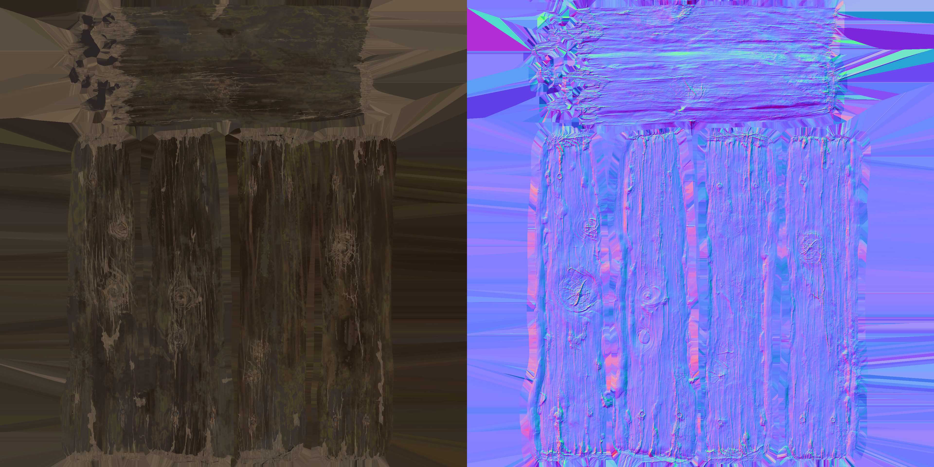 Final albedo and normal map