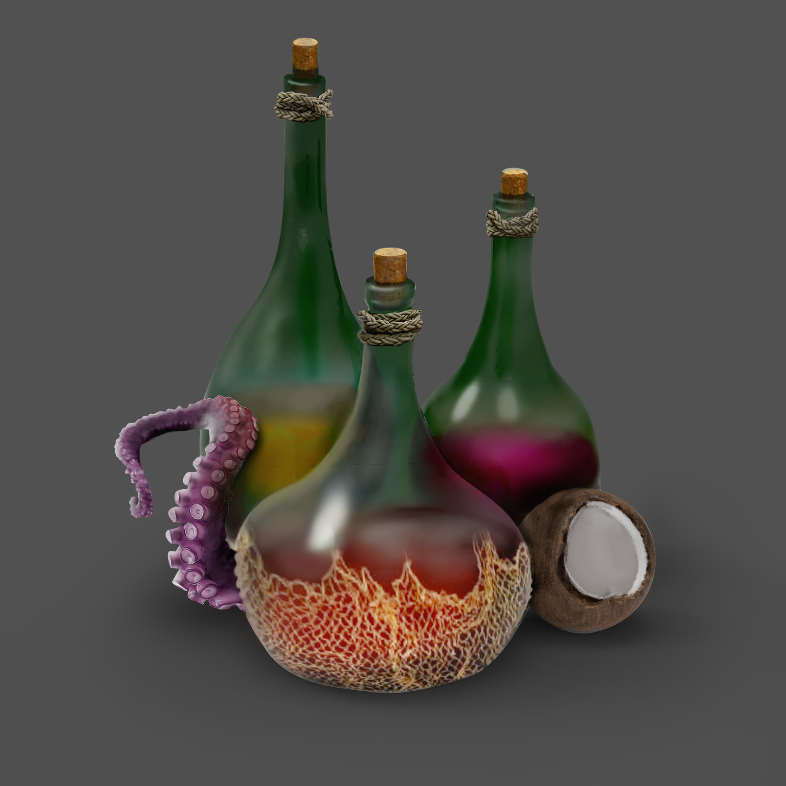Magical rum potions