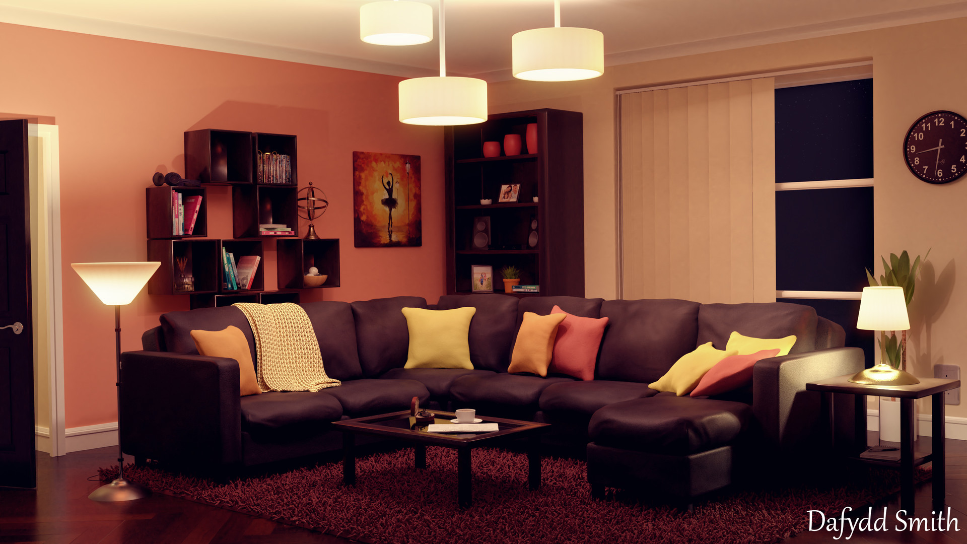 images Modern Living Room Night Time living room interior dafydd smith