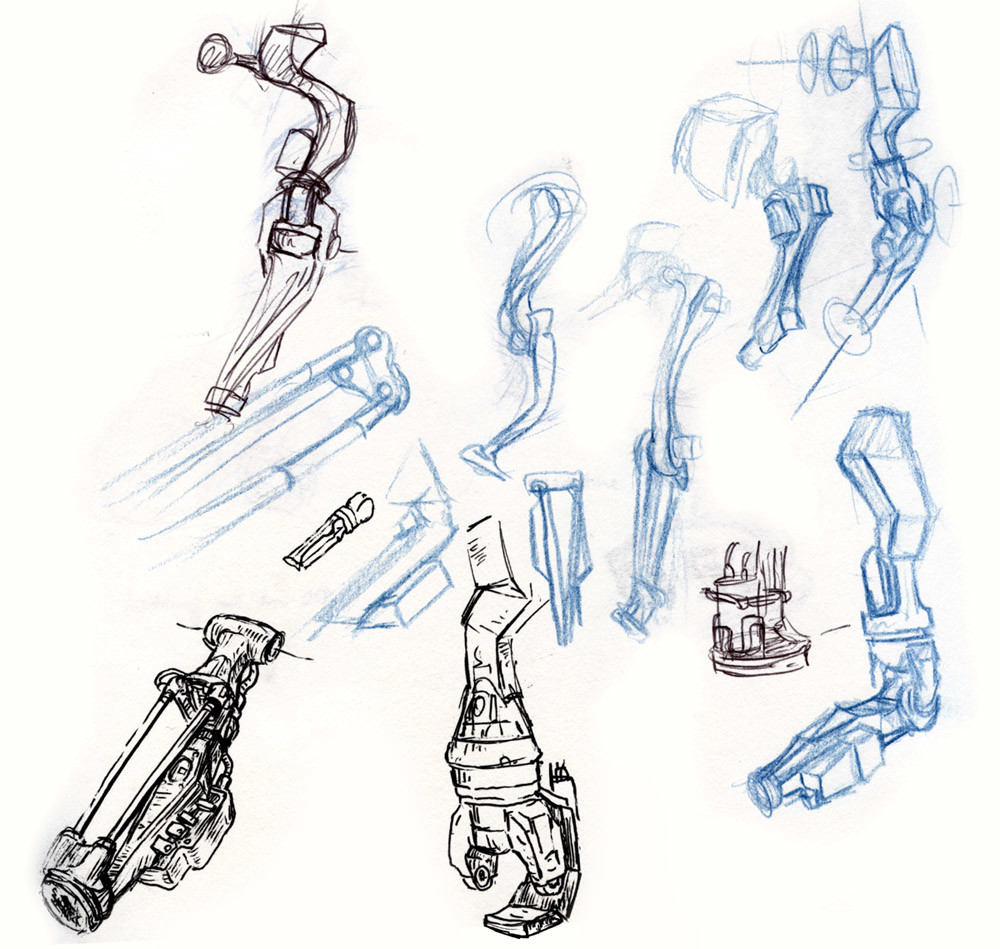 Artificial arm doodles
