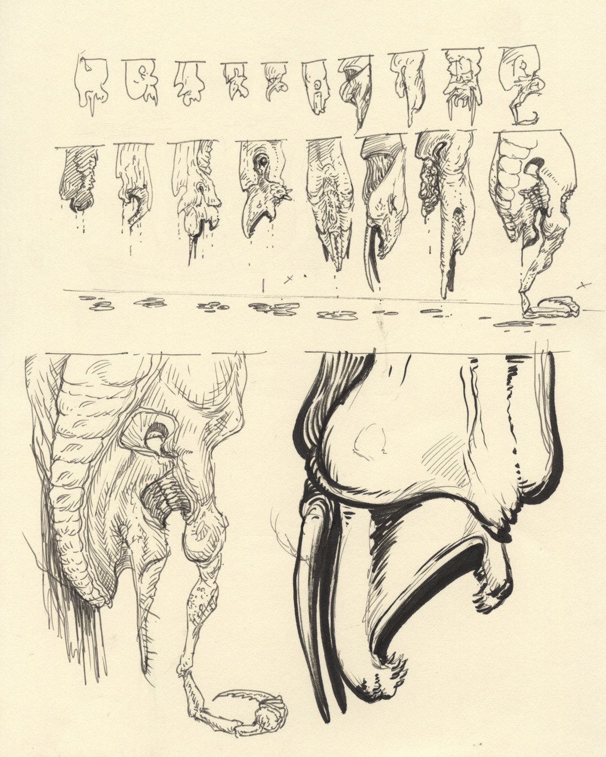 Early design in a more alien like direction