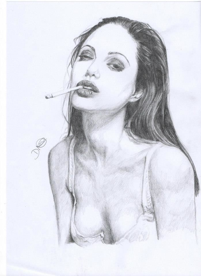 ULOG 018 Angelina Jolie Artwork 05  A StepbyStep Illustration   Steemit