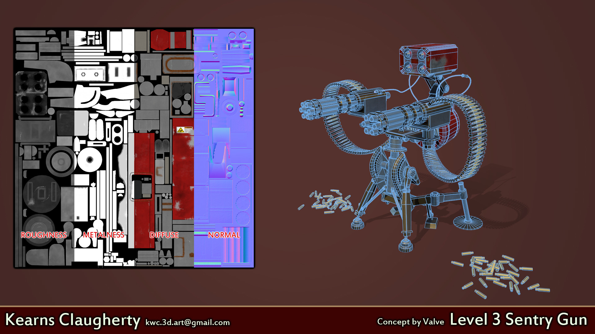 Artstation Level 3 Sentry Gun Kearns Claugherty