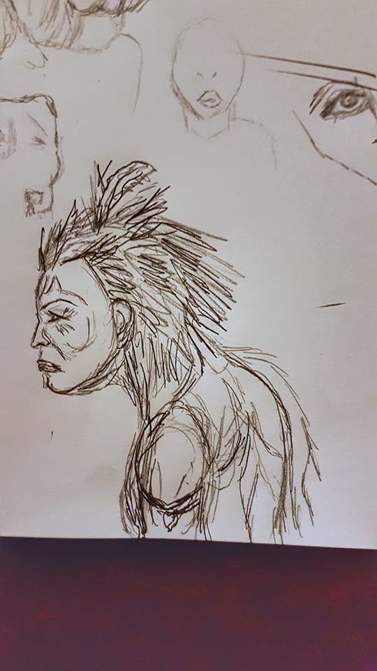 Artstation Native American Sketch Kelly Burrows