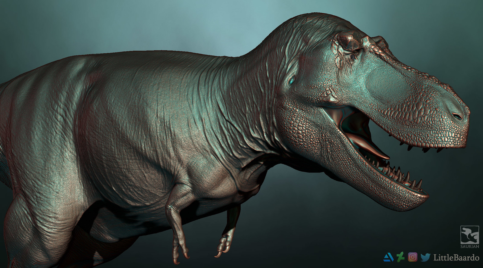 t rex saurian