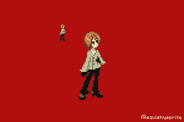 Artstation Goro Akechi Pixel Art Levie D Goro akechi summer uniform sprite. artstation goro akechi pixel art