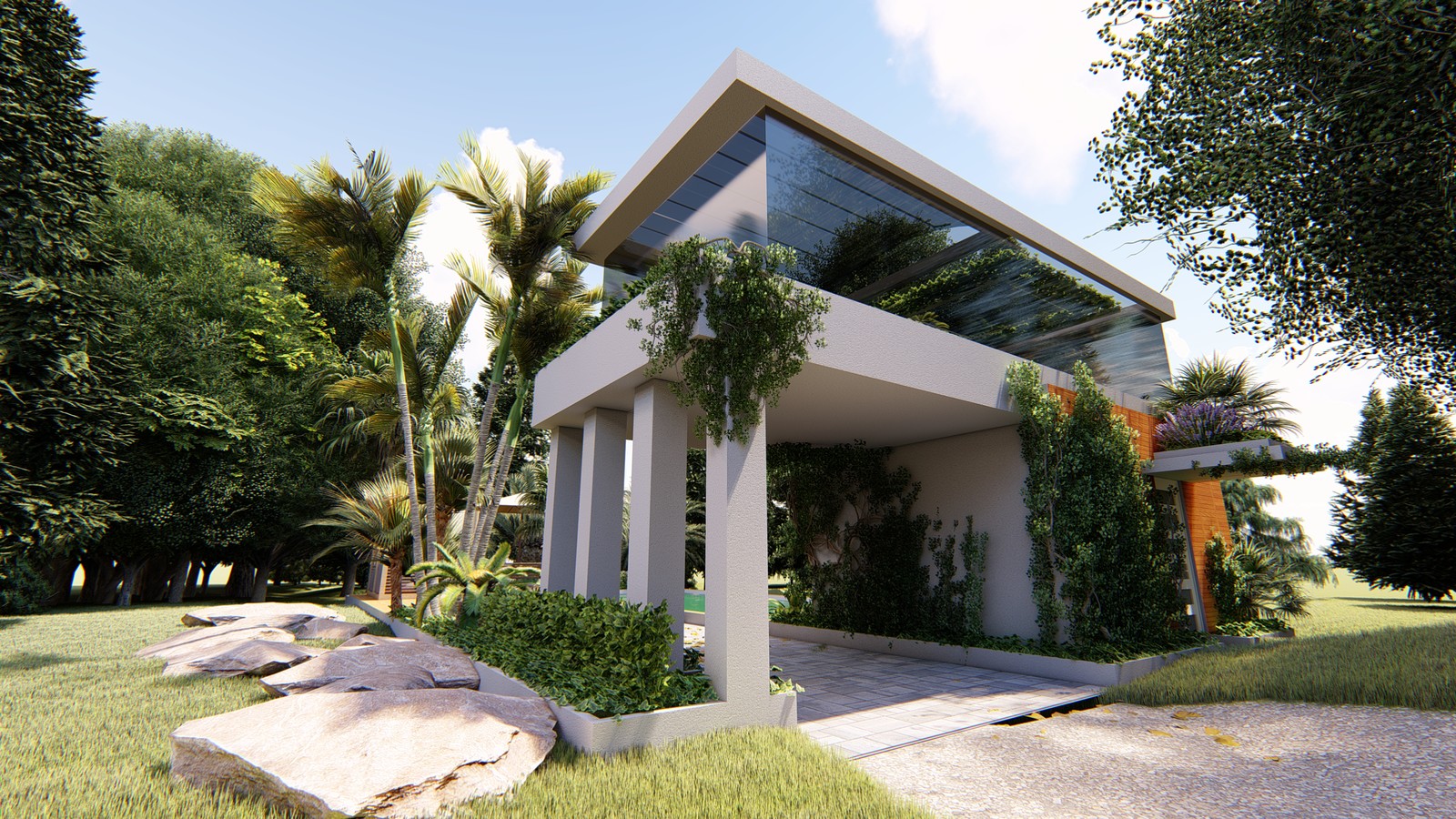 Max Cimato 3D house and gardens