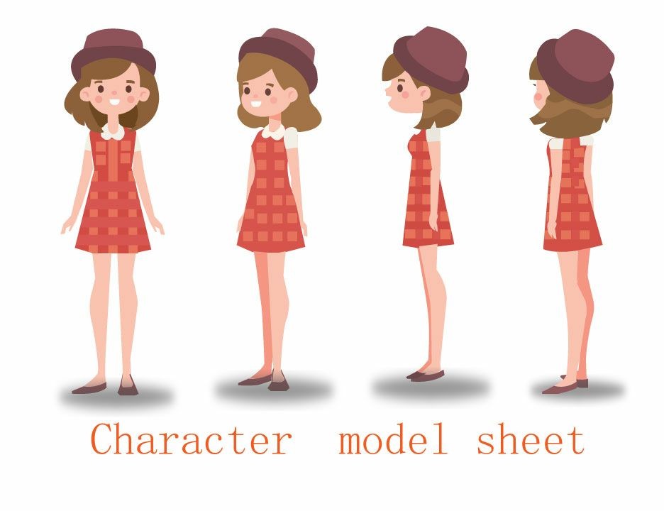 ArtStation - Girl character model sheets