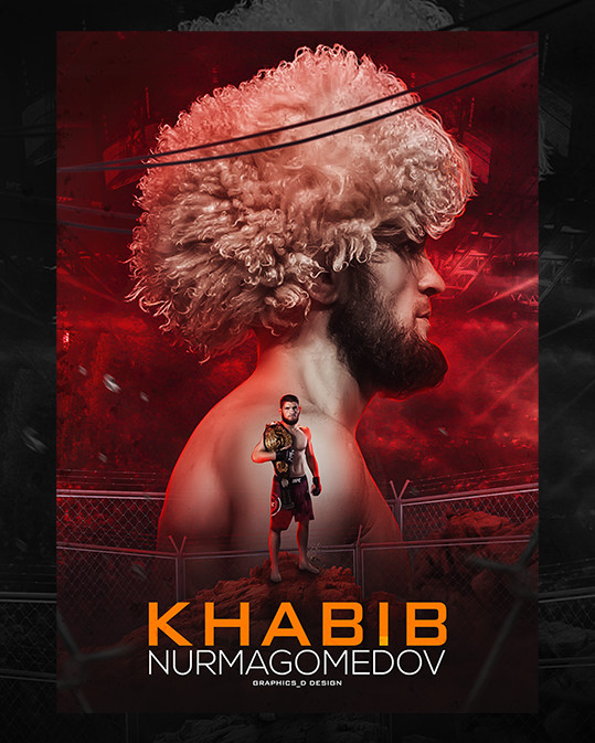 Artstation Ufc Poster Design Khabib Nurmagomedov Arka Das