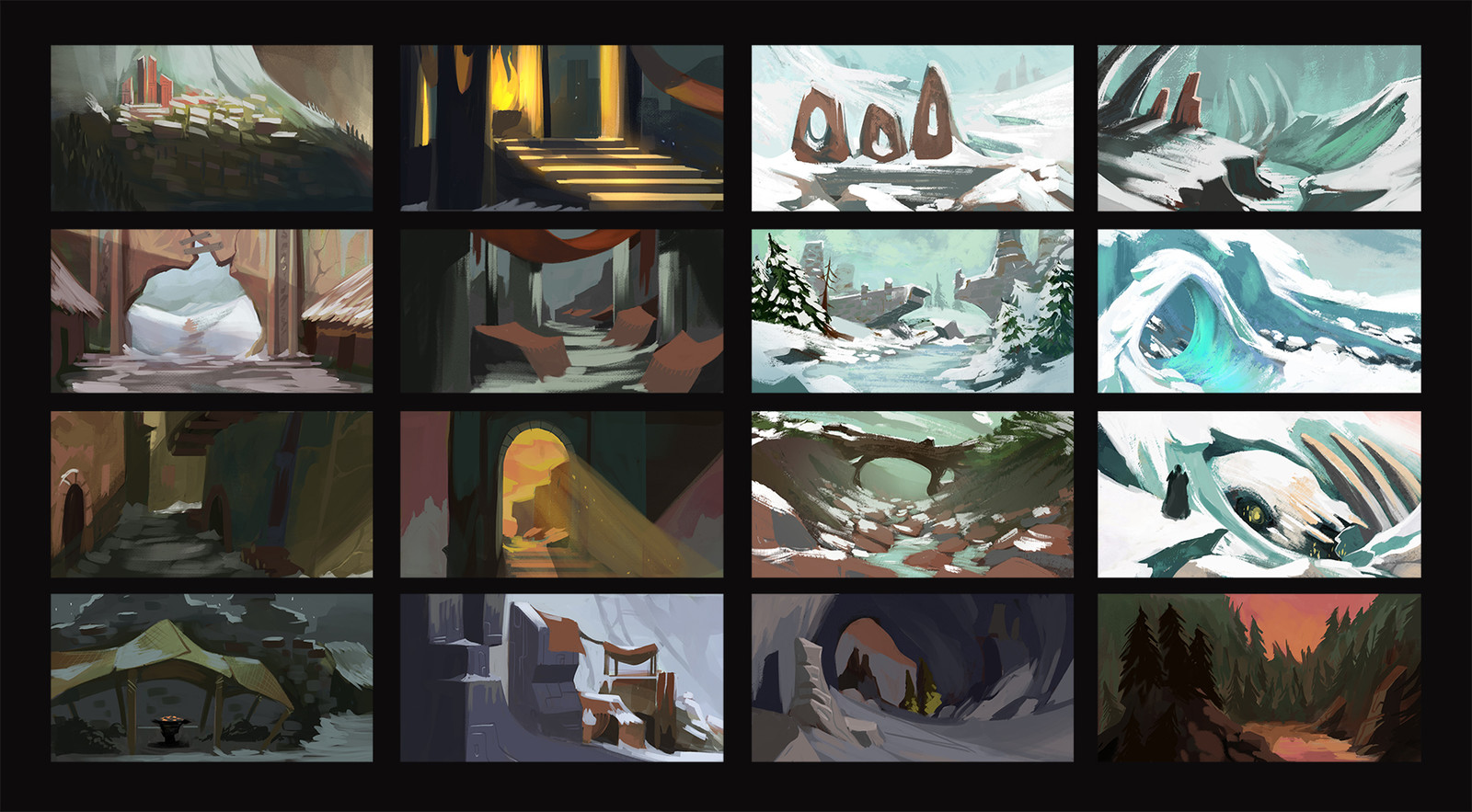 Environment thumbs (City/Ice plains)