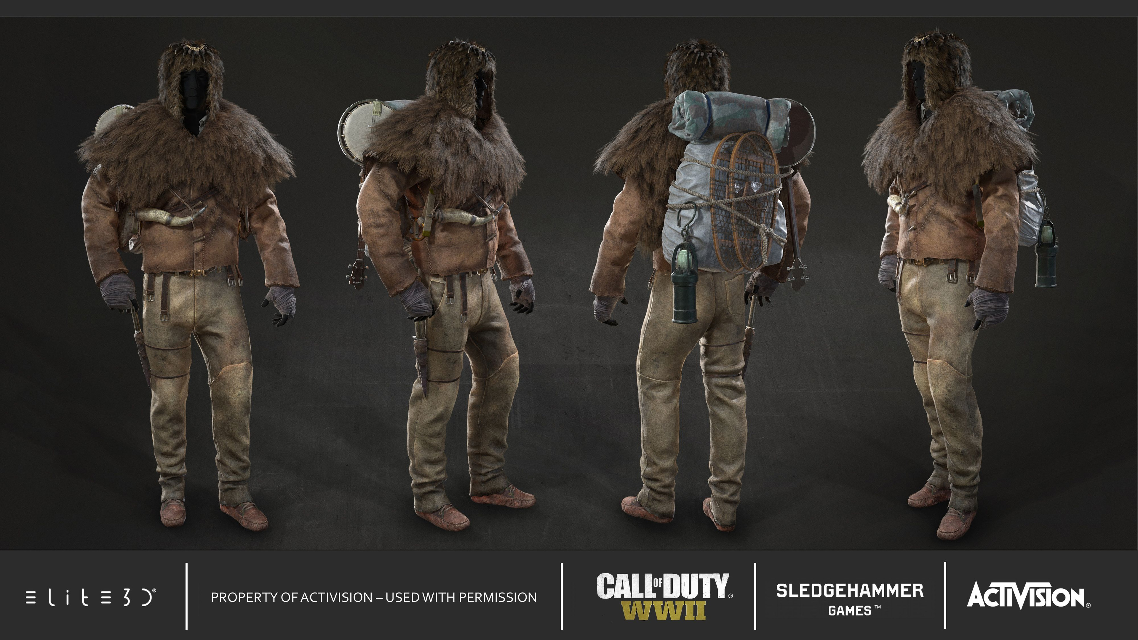 Elite3d Call Of Duty World War Ii Zombie Mode Characters