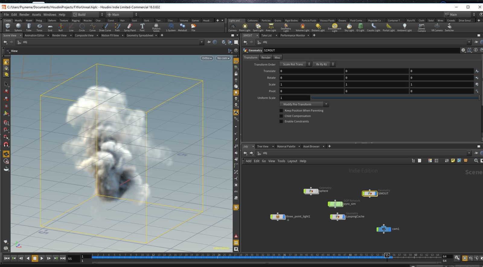 Making clouds using a mosaic texture for UE4 particle clouds.