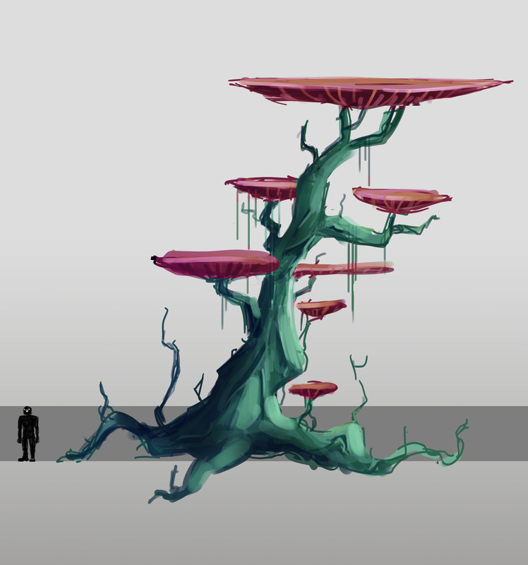 artstation alien tree concept daphne