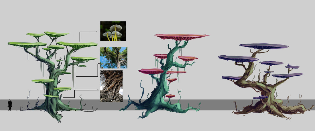 artstation alien tree concept daphne