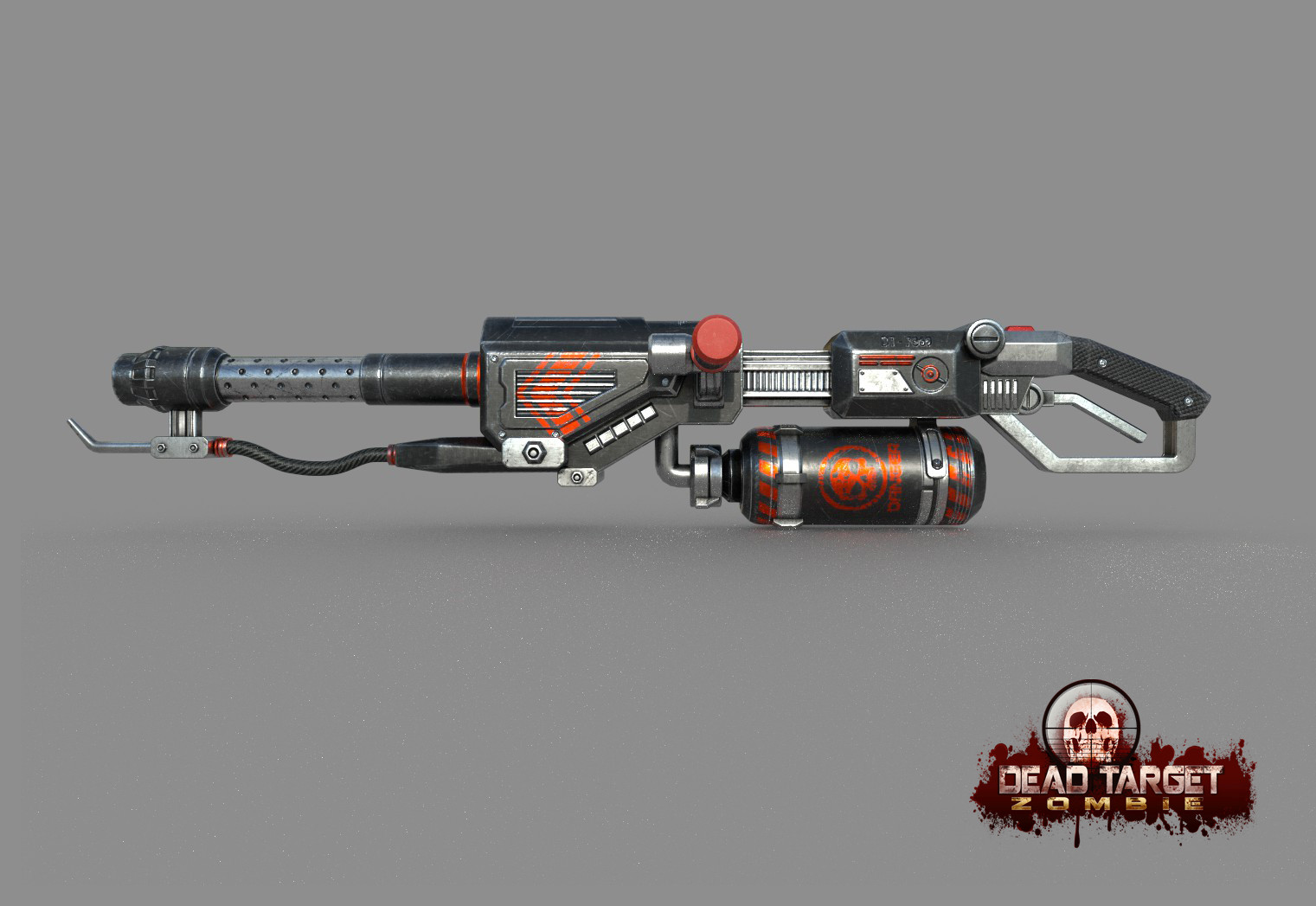 ArtStation - Sci-fi gun - Flamethrower - Dead Target game