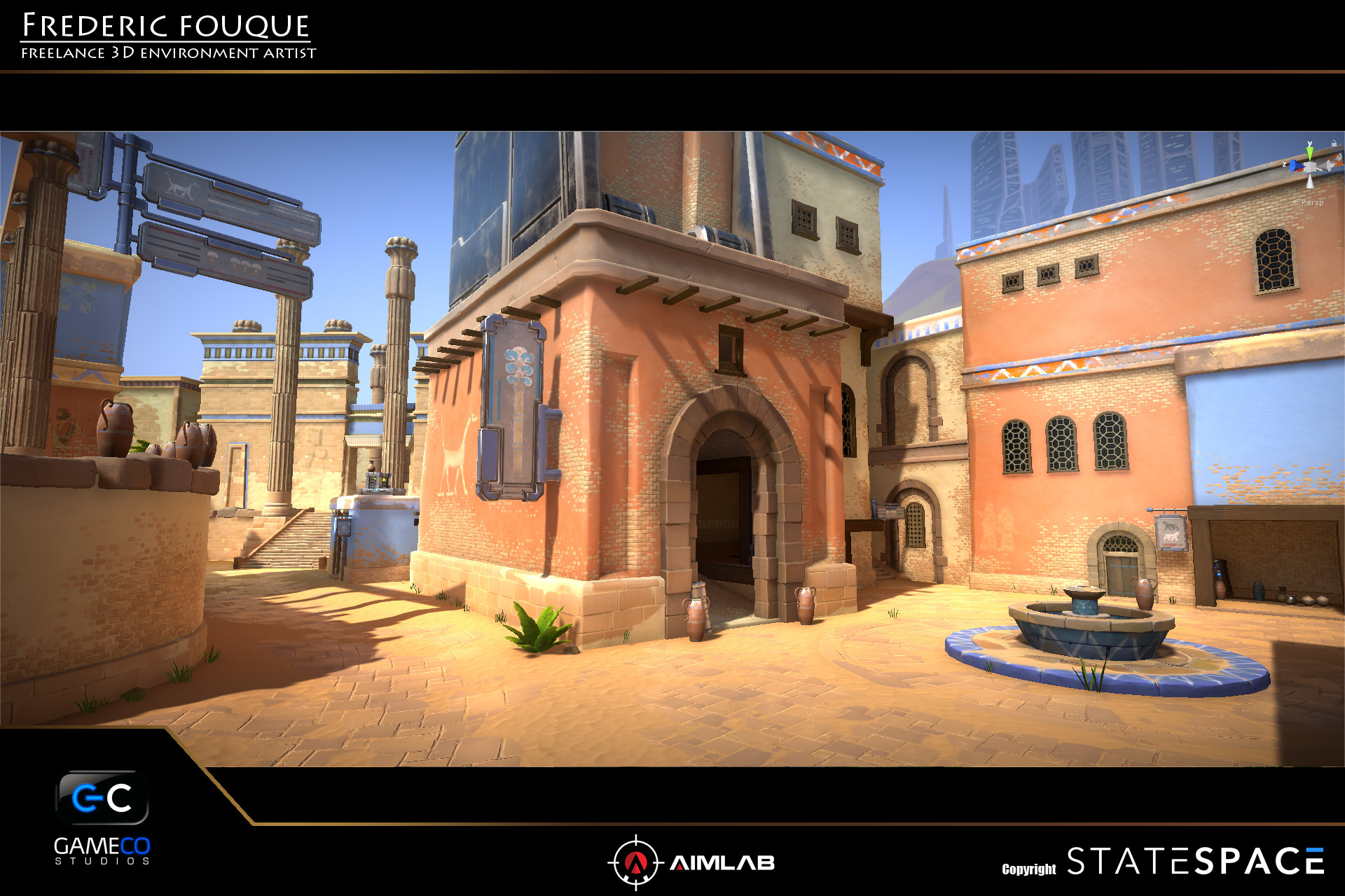 Artstation Aimlab 3d Stylized Environment Frederic Fouque
