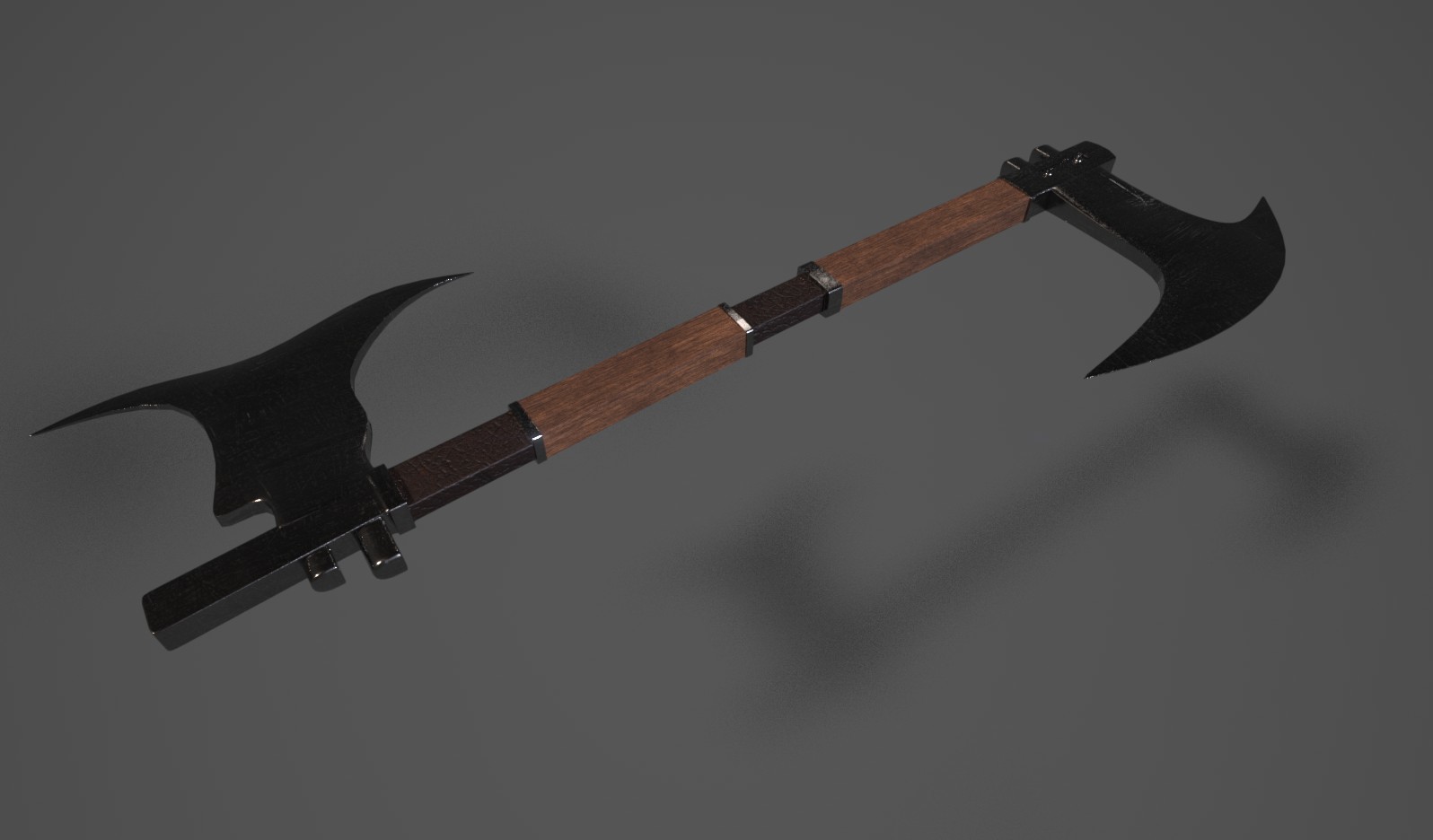 Double edged shop axe