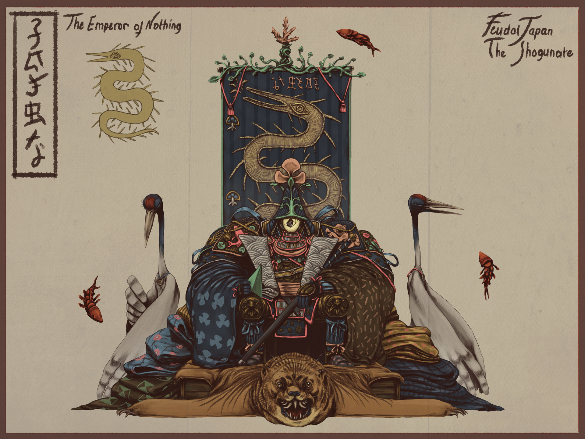 The blade sliced through his head, his mask shattered. The wound was not deep, but no medications could relieve him from his pain. His suffered for years during the collapse of his Empire. His enemies left his last island alone and soon forgot about him. 