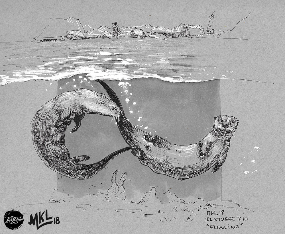 inktober day 10 : flowing