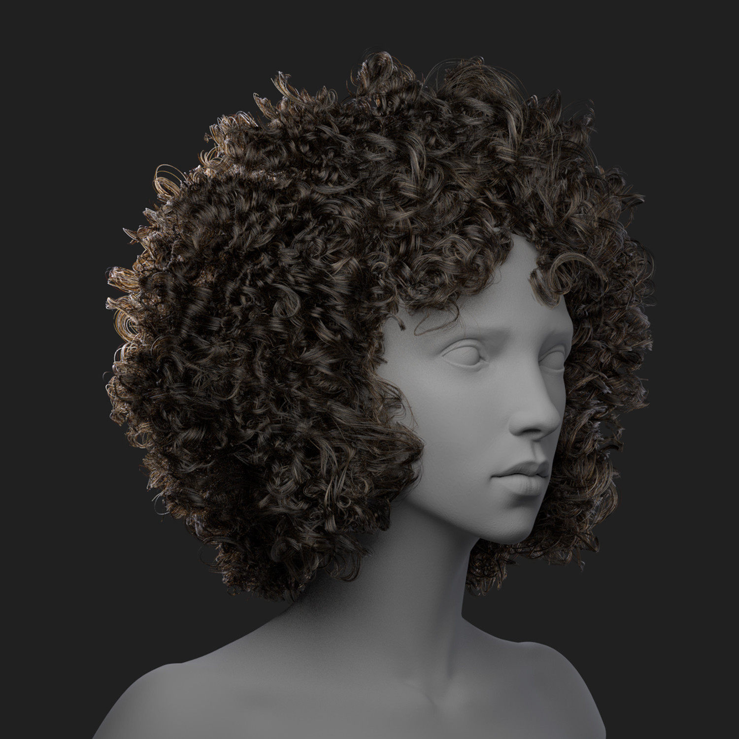 zbrush curly hair