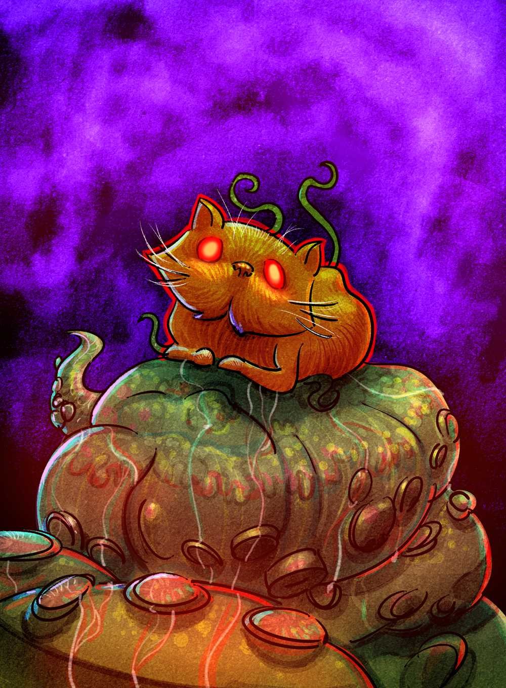 Artstation Art For The Cats Of Ulthar Card Game Dave Youkovich