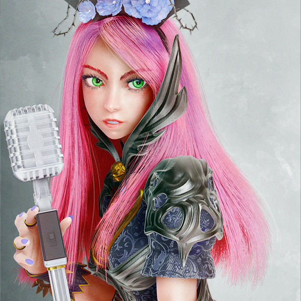 Artstation Band Maid Saiki Alice Madness Style Shinobu Hashimoto