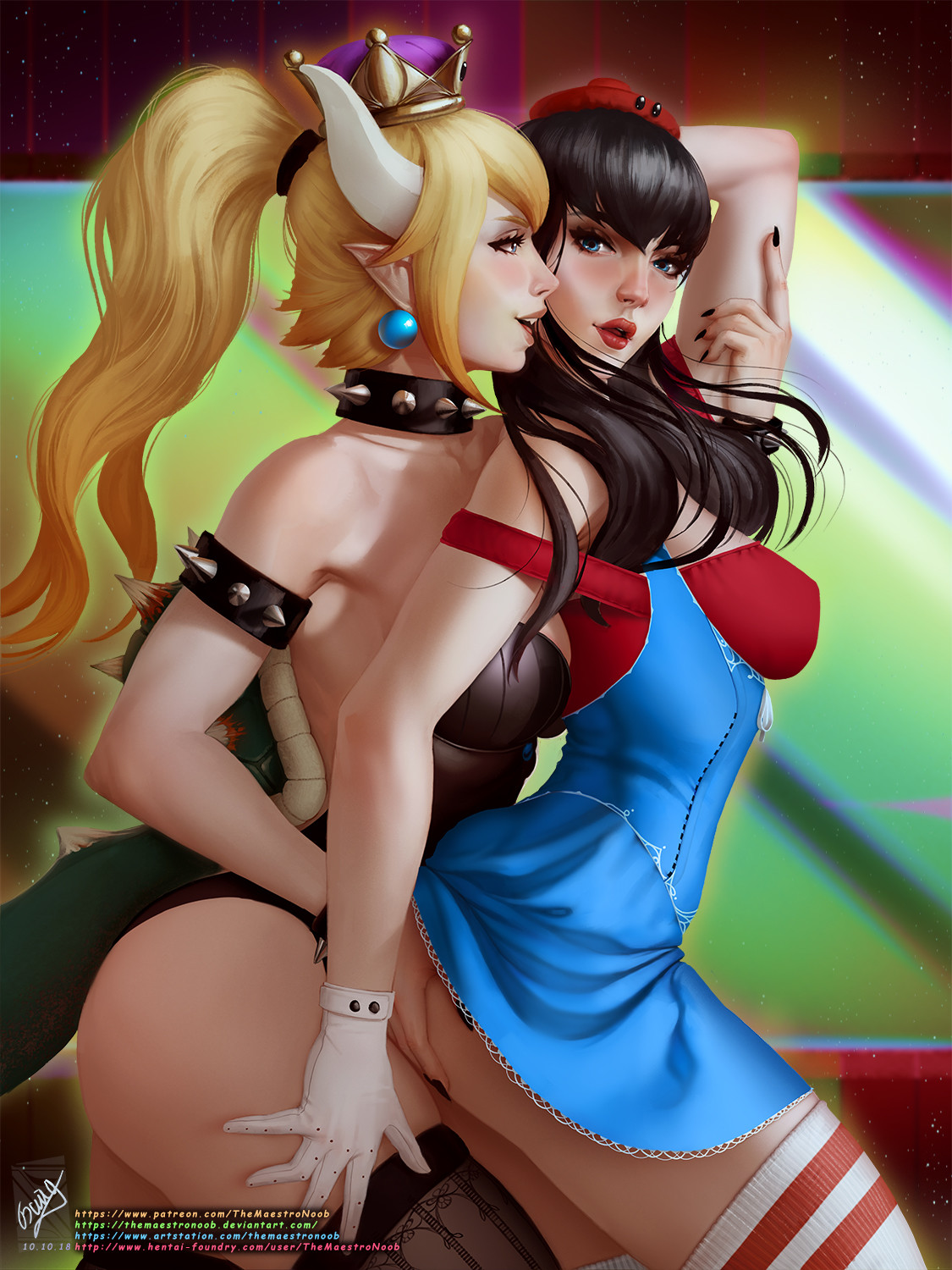 Artstation Princess Bowsette And Lady Maria Georgy Stacker Want to discover art related to bowsette? artstation princess bowsette and lady