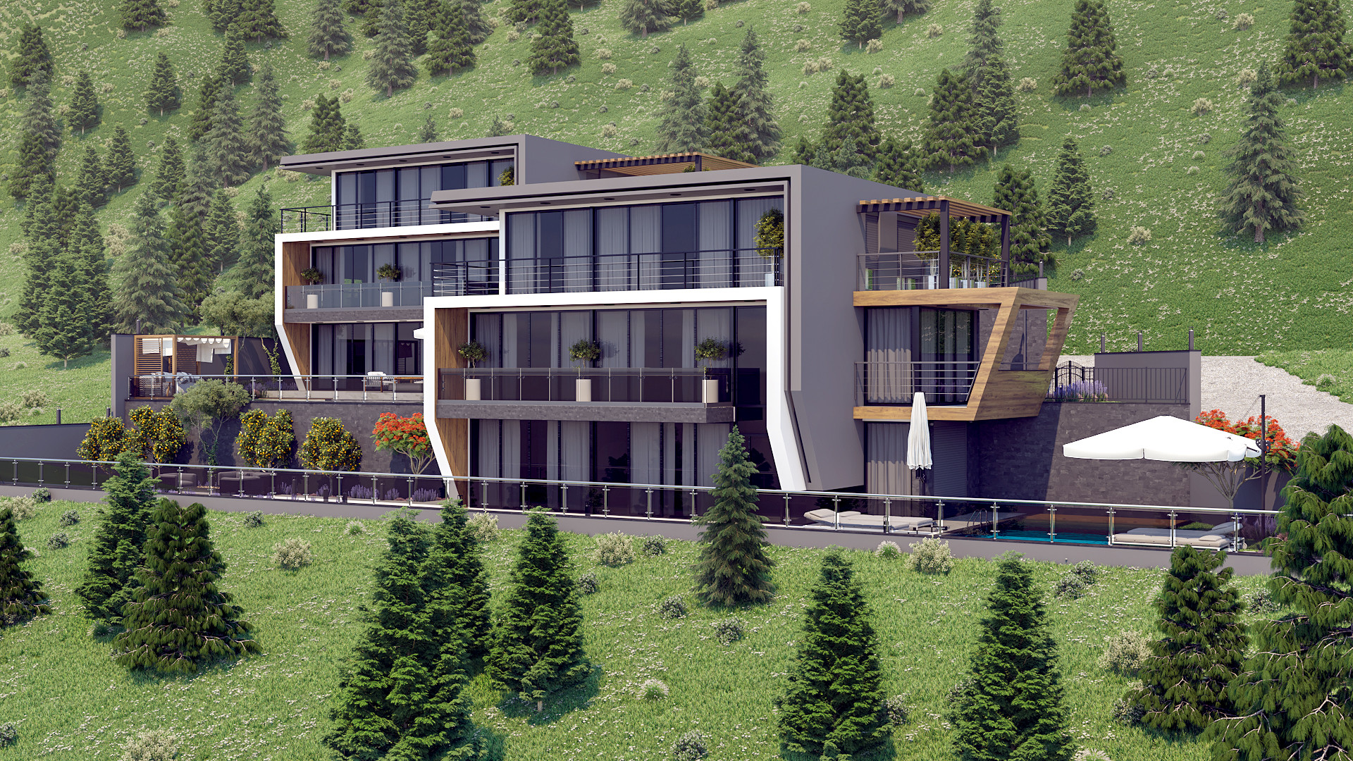 alper acun modern villa in antalya