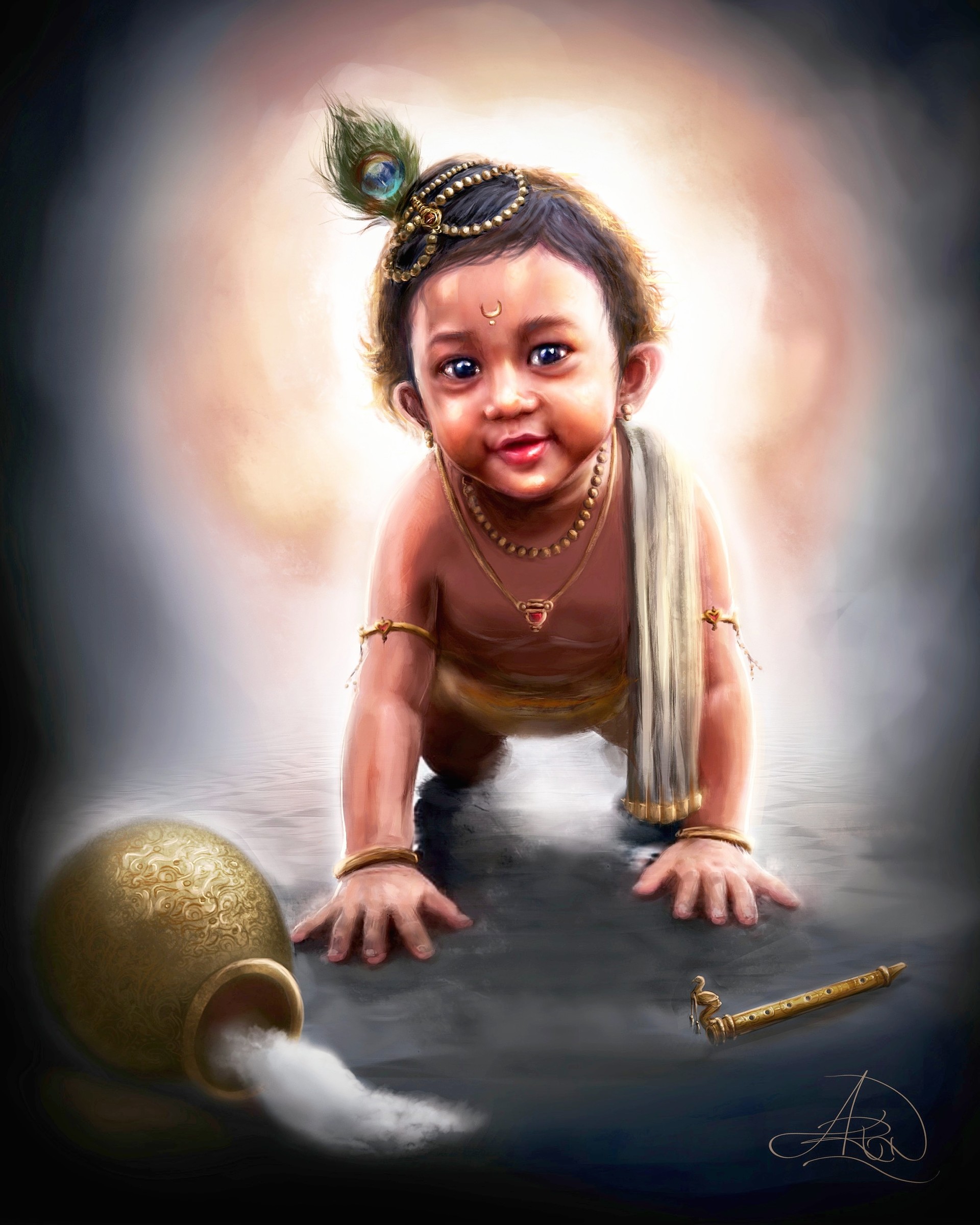 Arun Art Krishna Fantasy Concept God