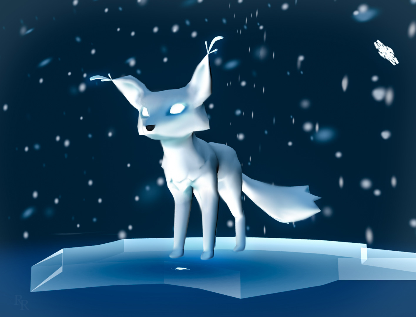 Ray Rossetti - Stylized Snow Fox