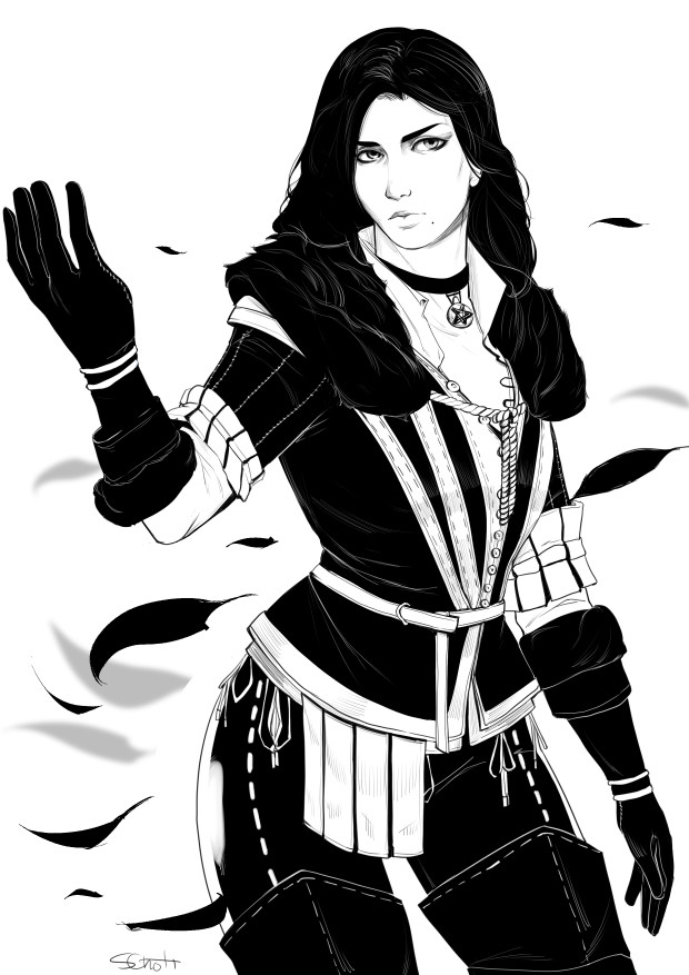 ArtStation - Inktober Yennefer