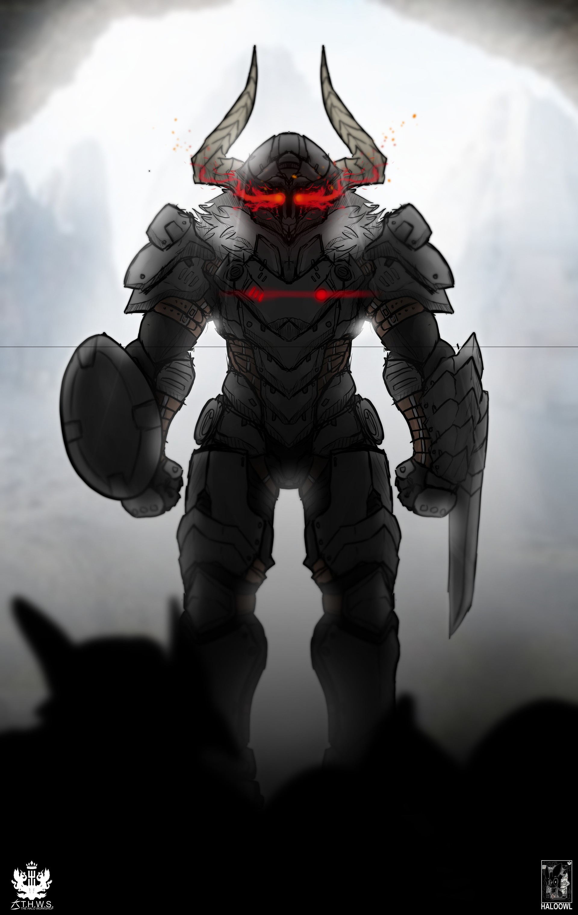 Artstation Doom Goblin Slayer Halo Owl Artstation Doom Goblin Slayer Halo Owl