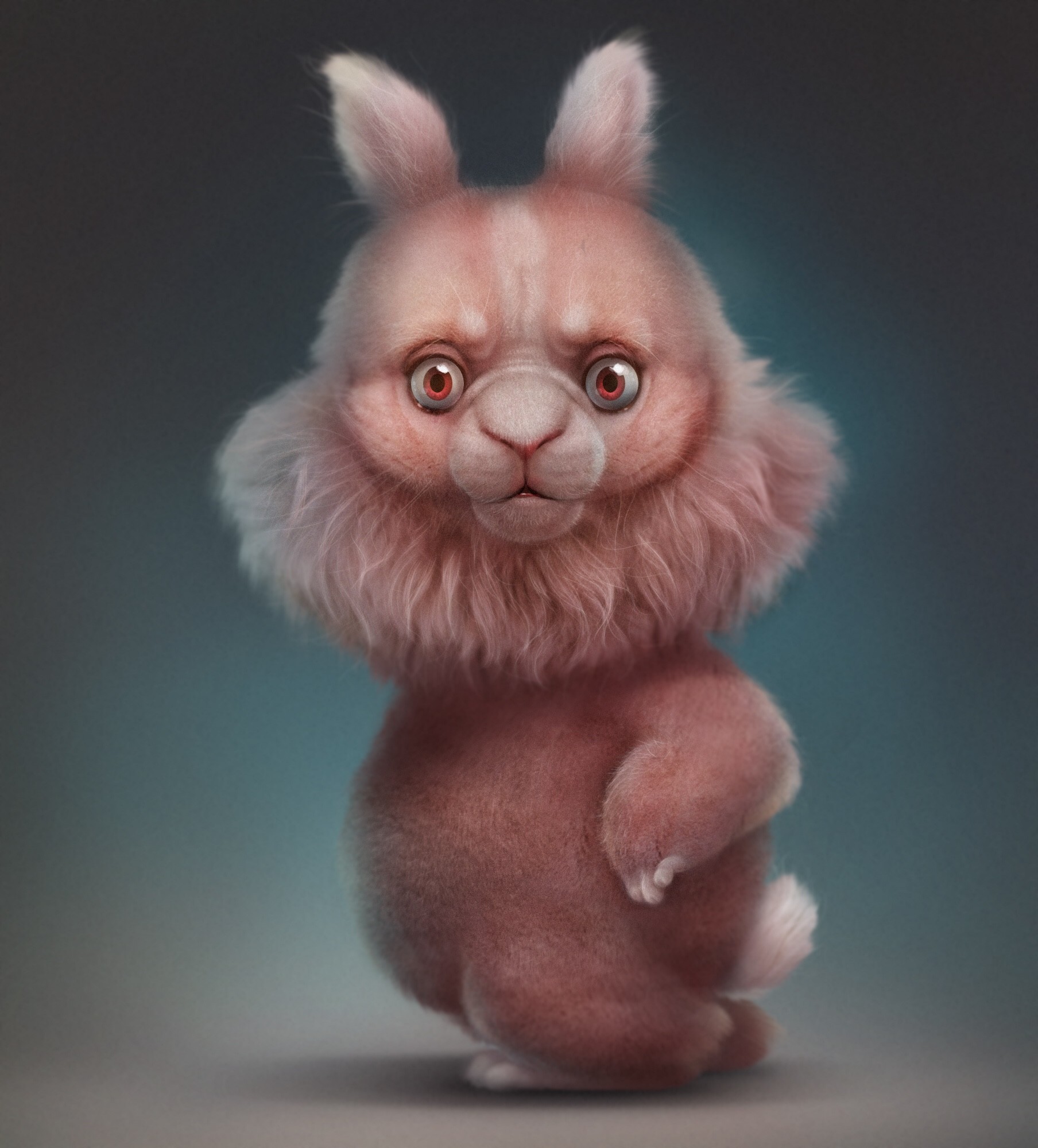 ArtStation I love pink rabbit