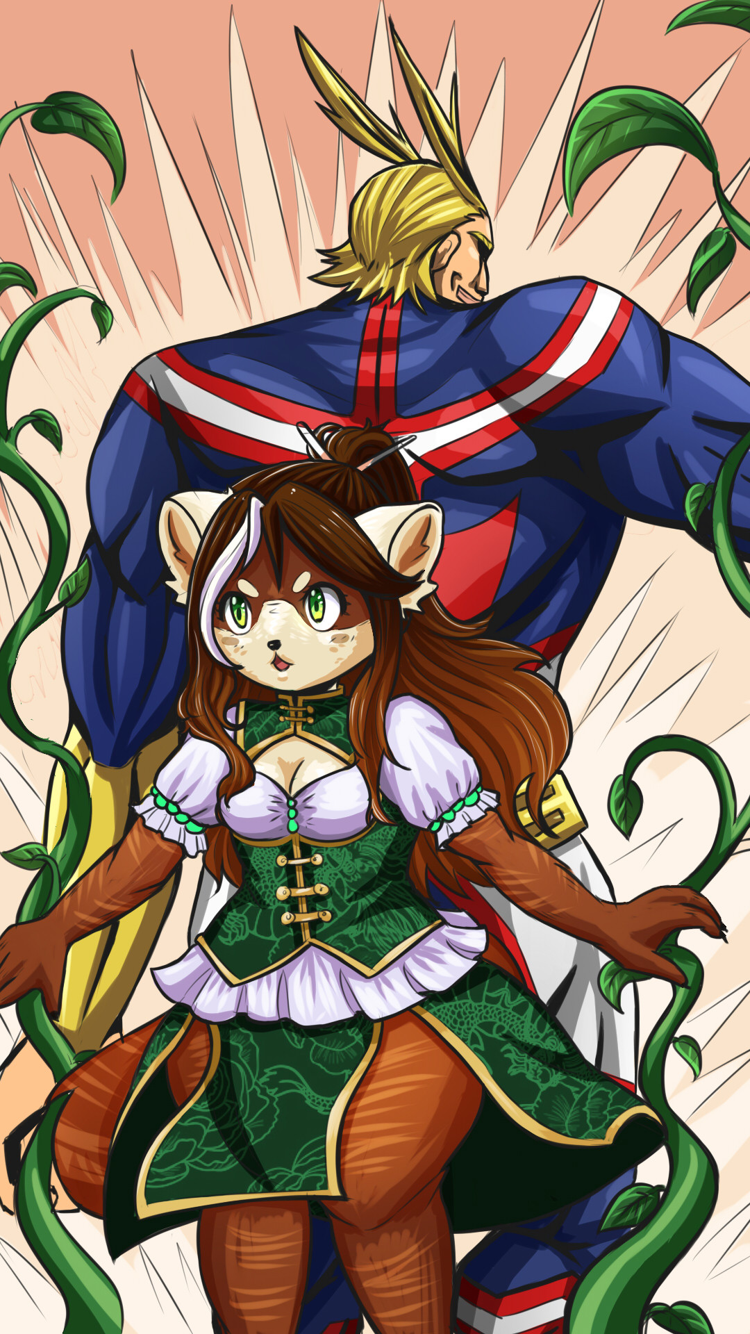 Artstation Commission Oc Chiisune X Allmight Regina Elvina