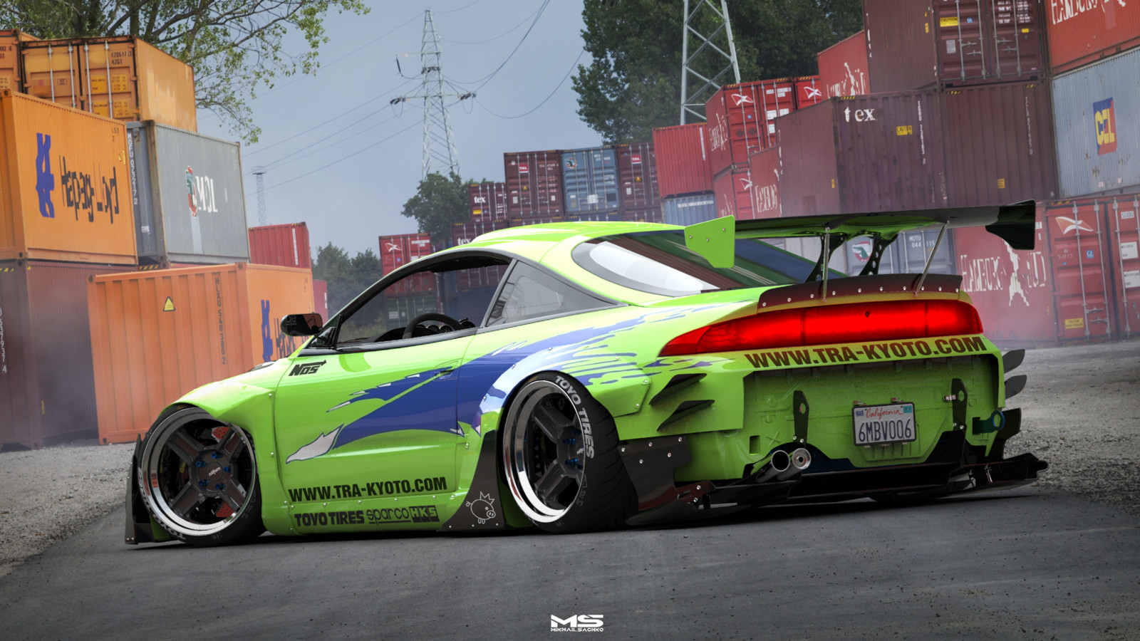 Mikhail Sachko Fast and Furious mitsubishi eclipse rocket bunny