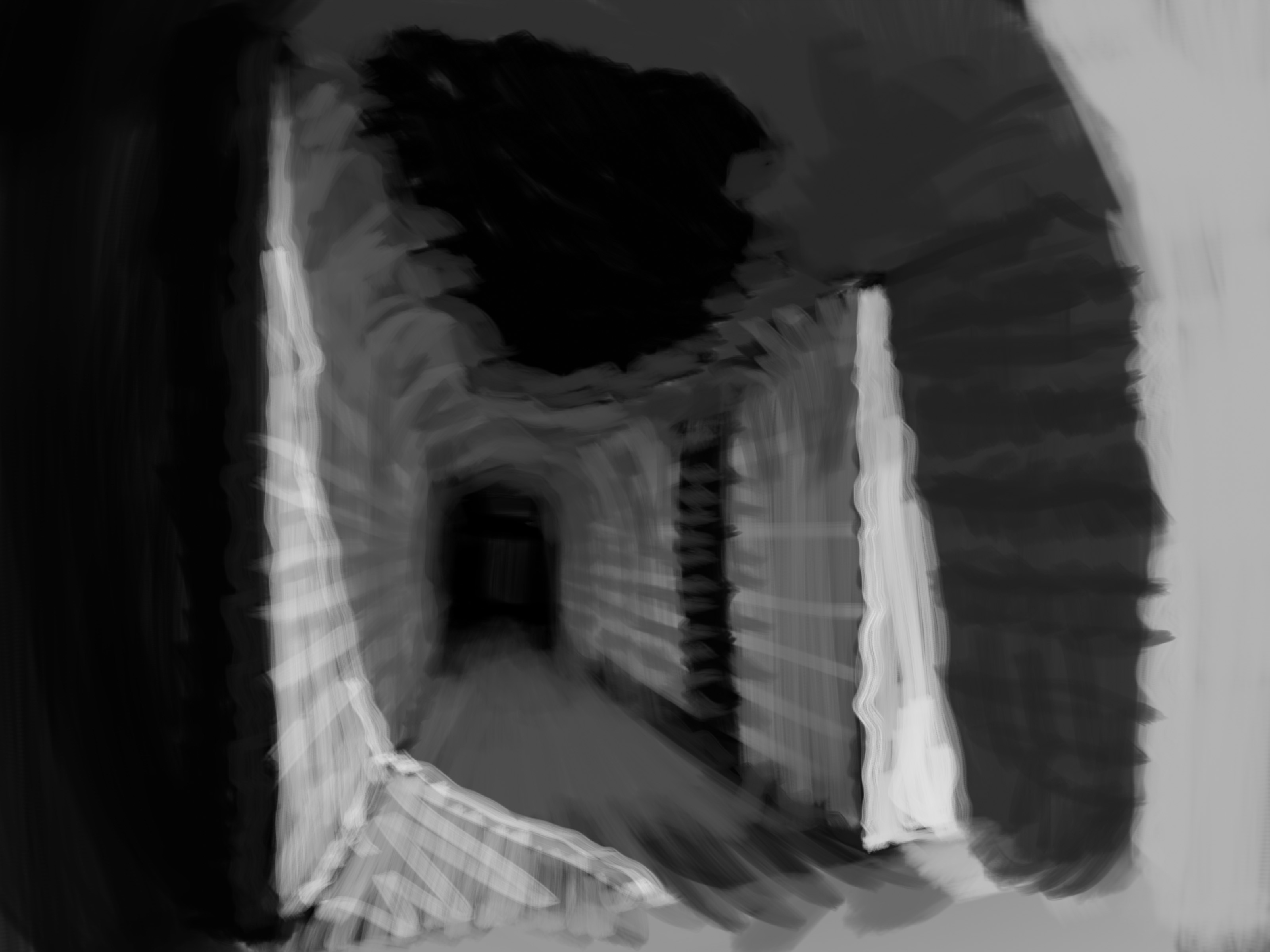 early sketch of the dungeon