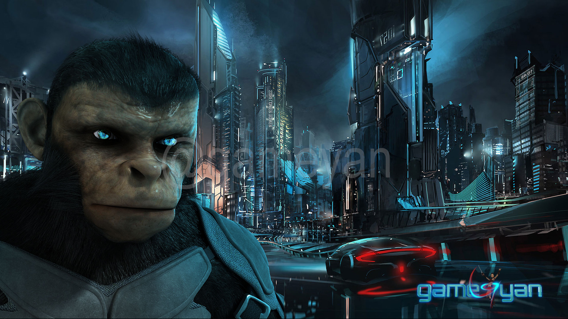 Artstation Cinematic 3d Character Of Kung Fu Ape Sci Fi
