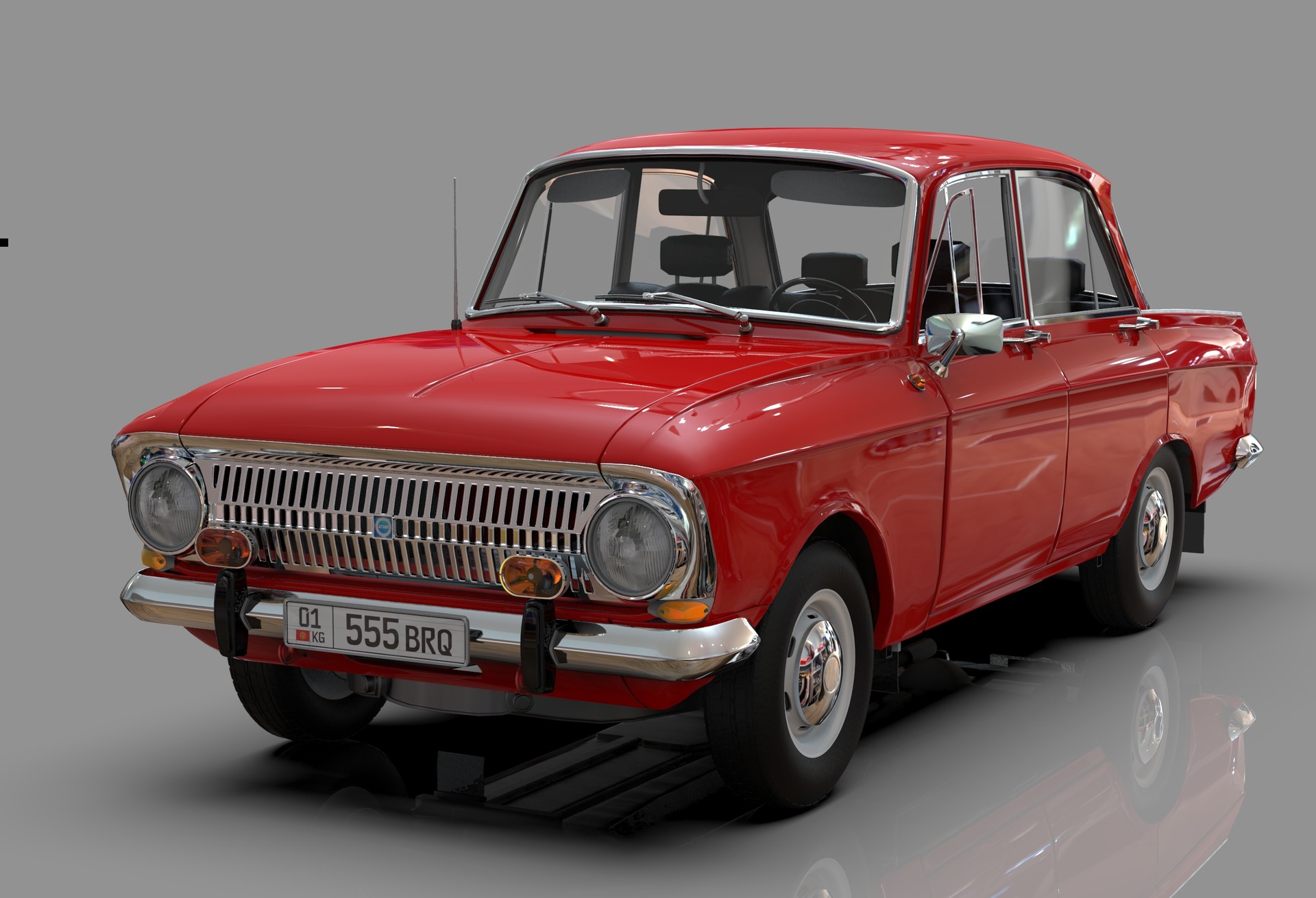 Artstation Soviet Car Moskvich 412 Daniar Joldoshbek