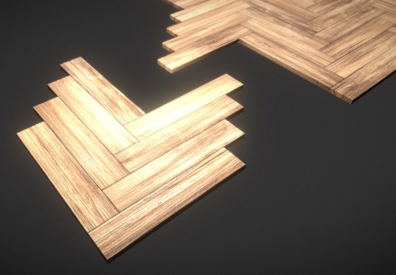 Parquet Floor (High-Poly) For Texture Baking