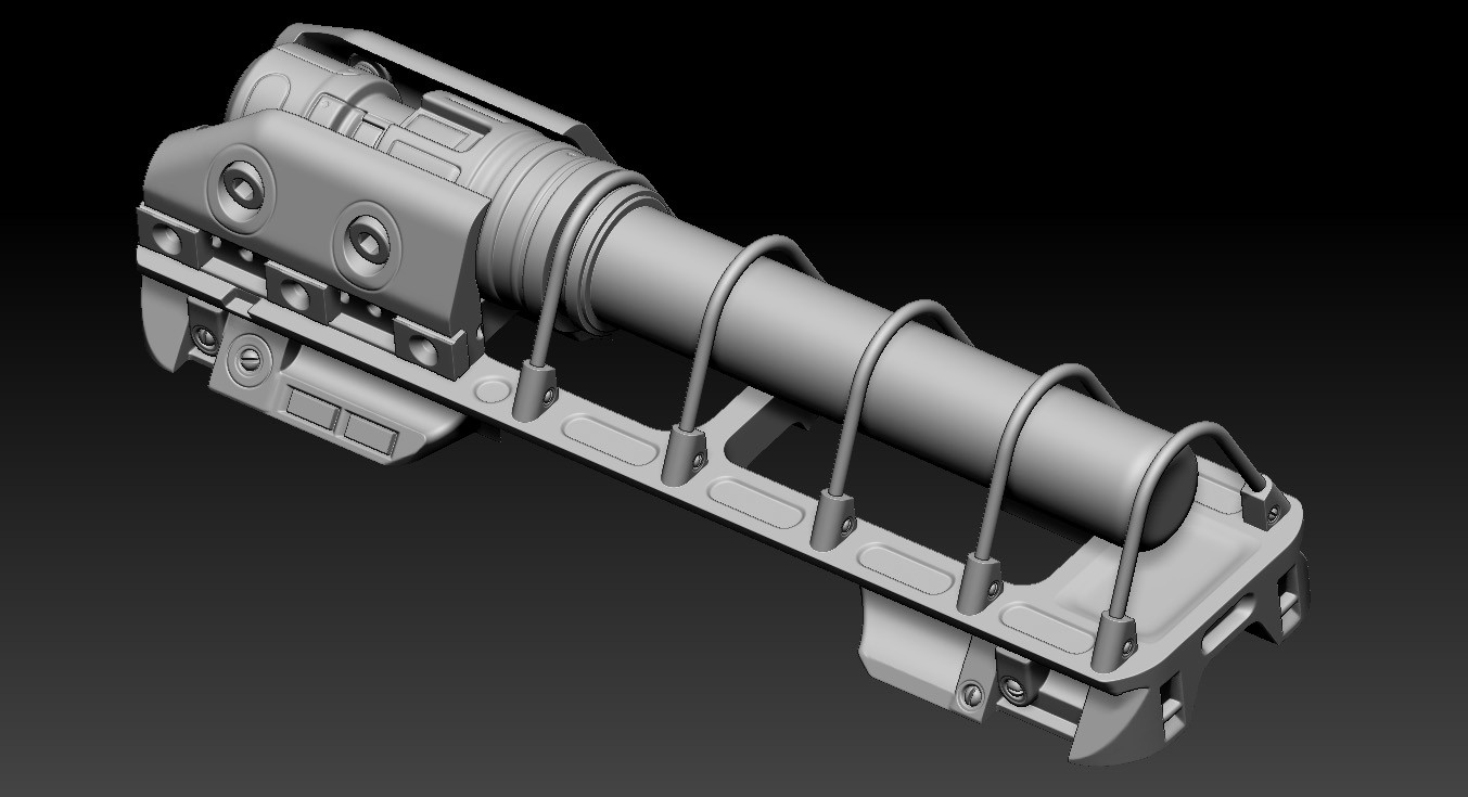 Small lamp on Zbrush
