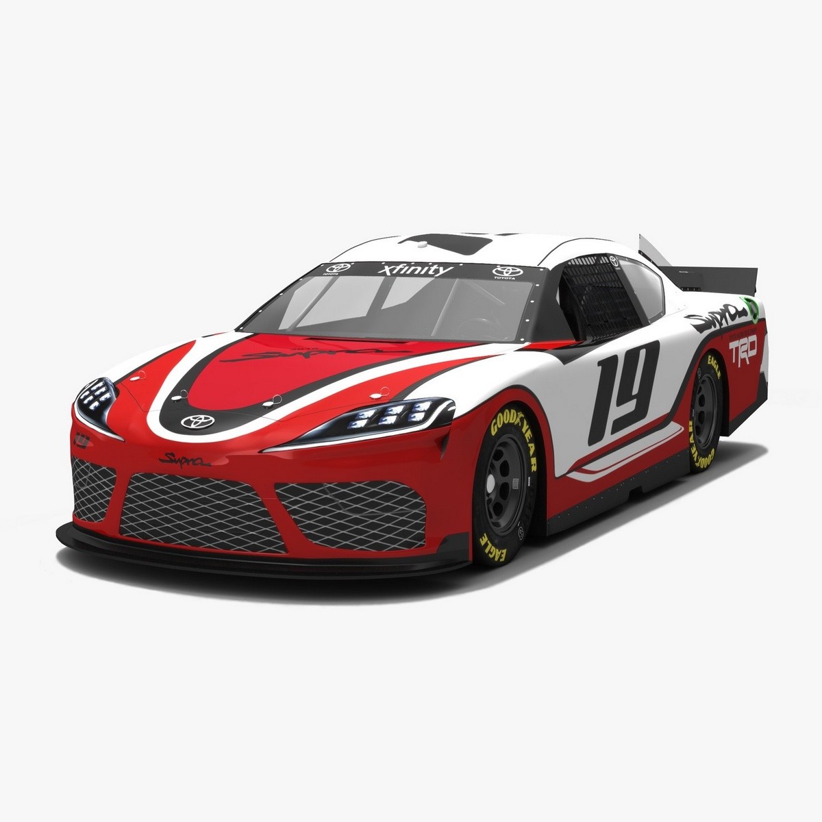 Artstation Toyota Supra Nascar Season 2019 3v 3d Model Oleksii