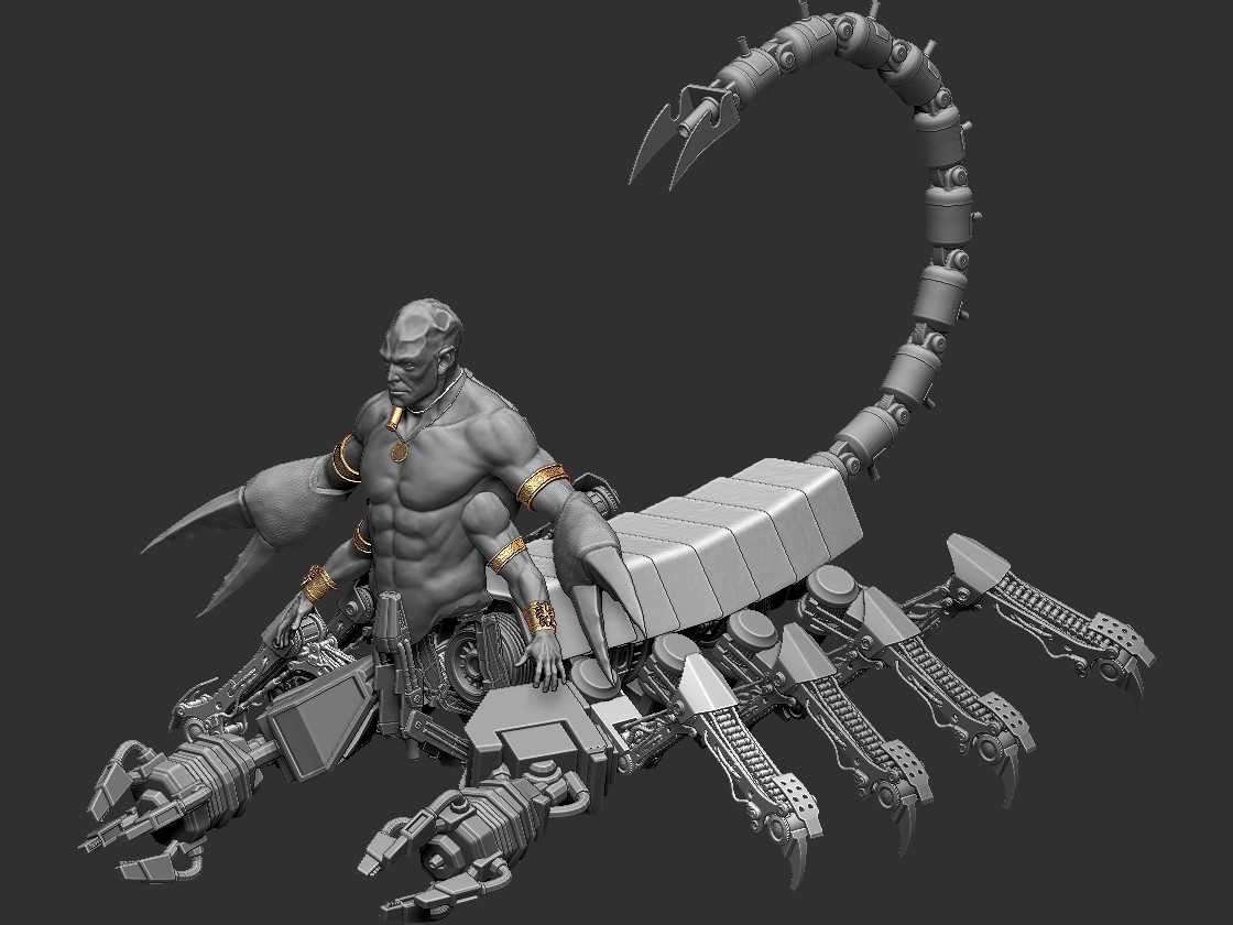 Shivaay 3D Art - Sci-Fi Scorpion King Concept.
