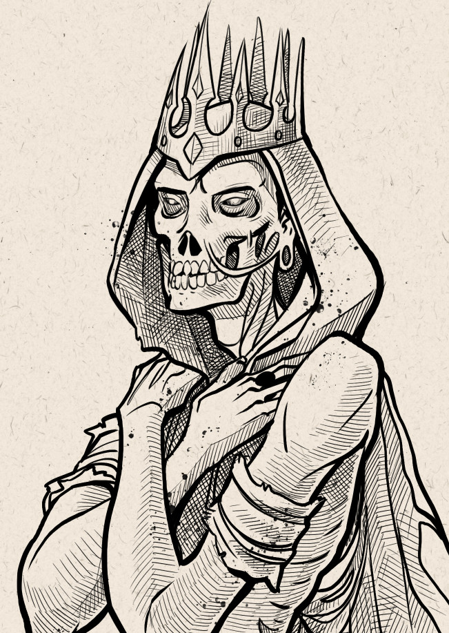 ArtStation , Inktober Day 15 Weak , Tess Brownson